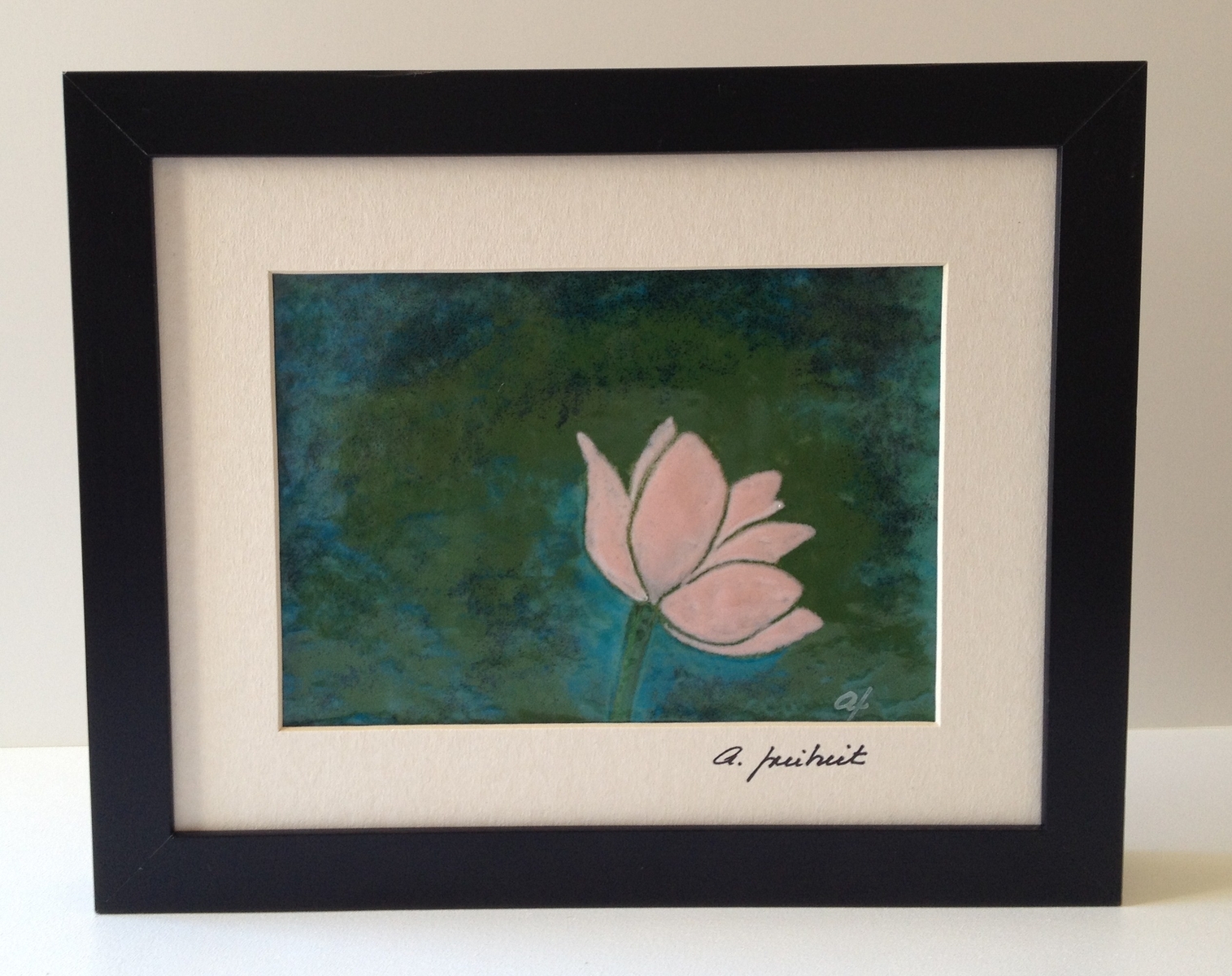 Wall Decor Fused Glass Orchid