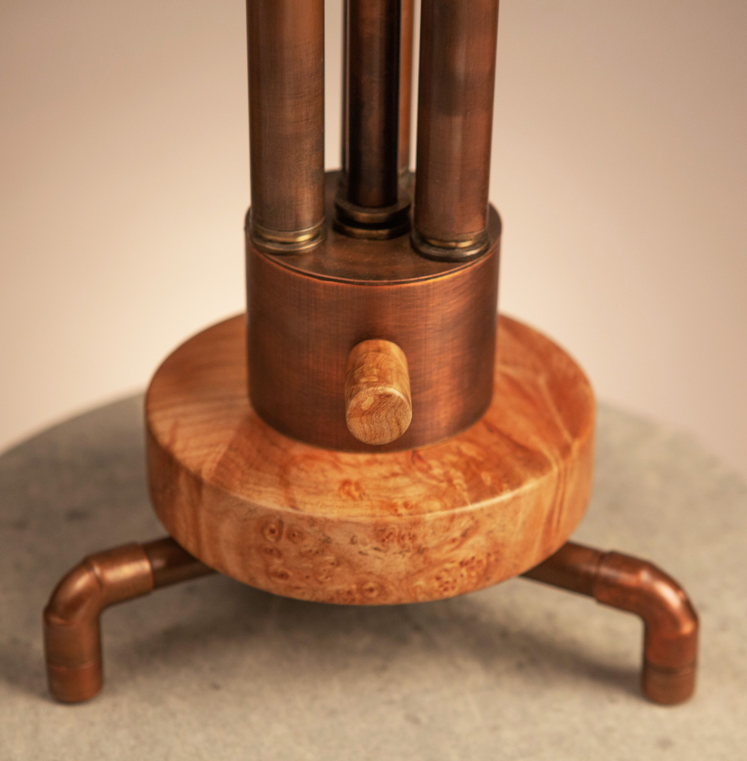 Orange Tri-Light Table Lamp 4 