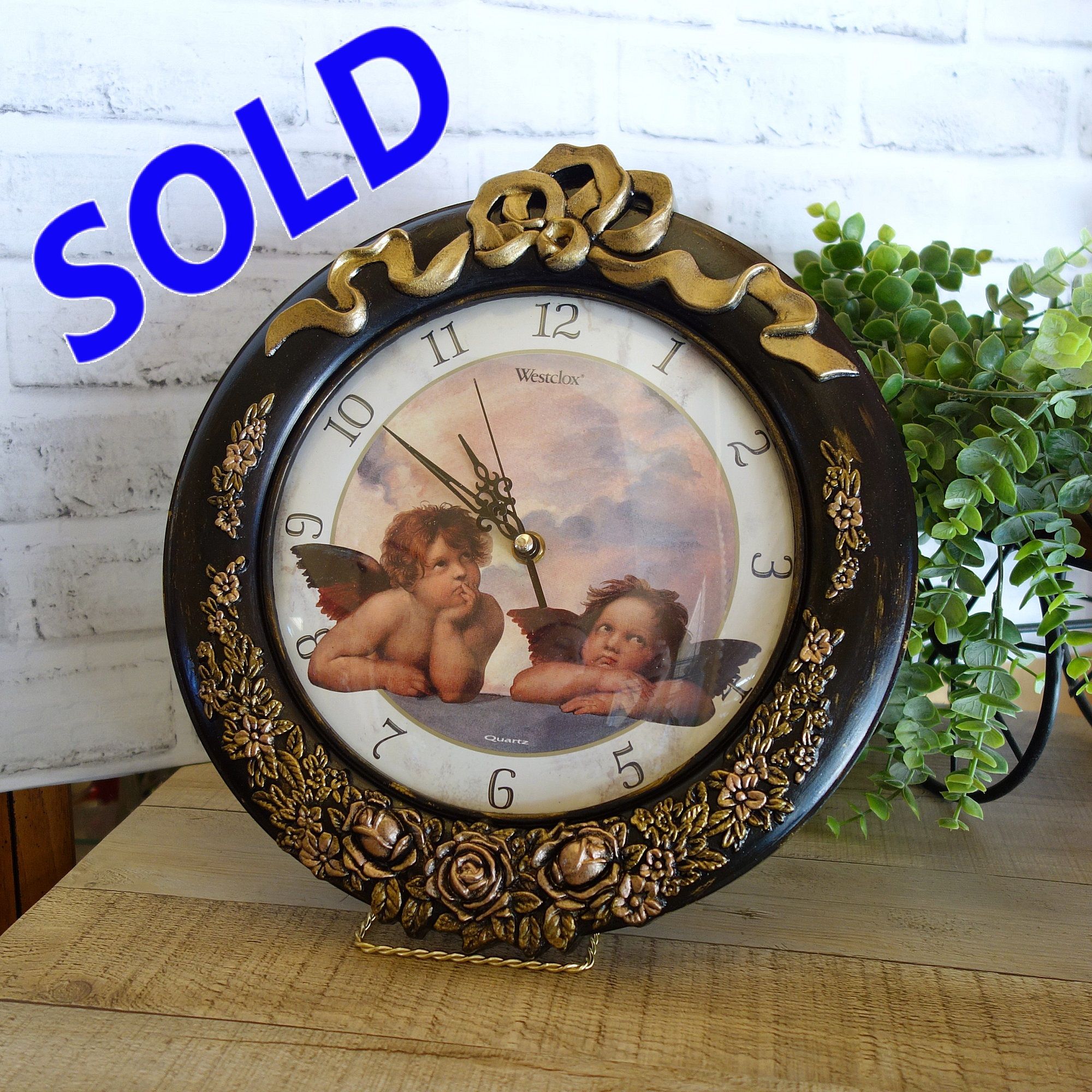 Romantic Cherub Clock Whimsical Cherubs Wall Clock 1 