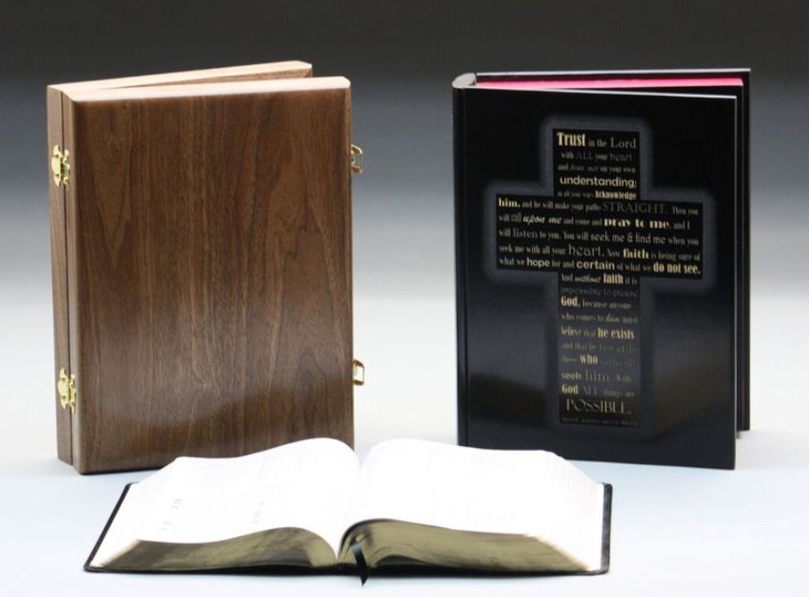 Best Custom Father’s Day Gifts 2025 Laser Engraved Bible Boxes by Frontiernow Engraving & Graphics