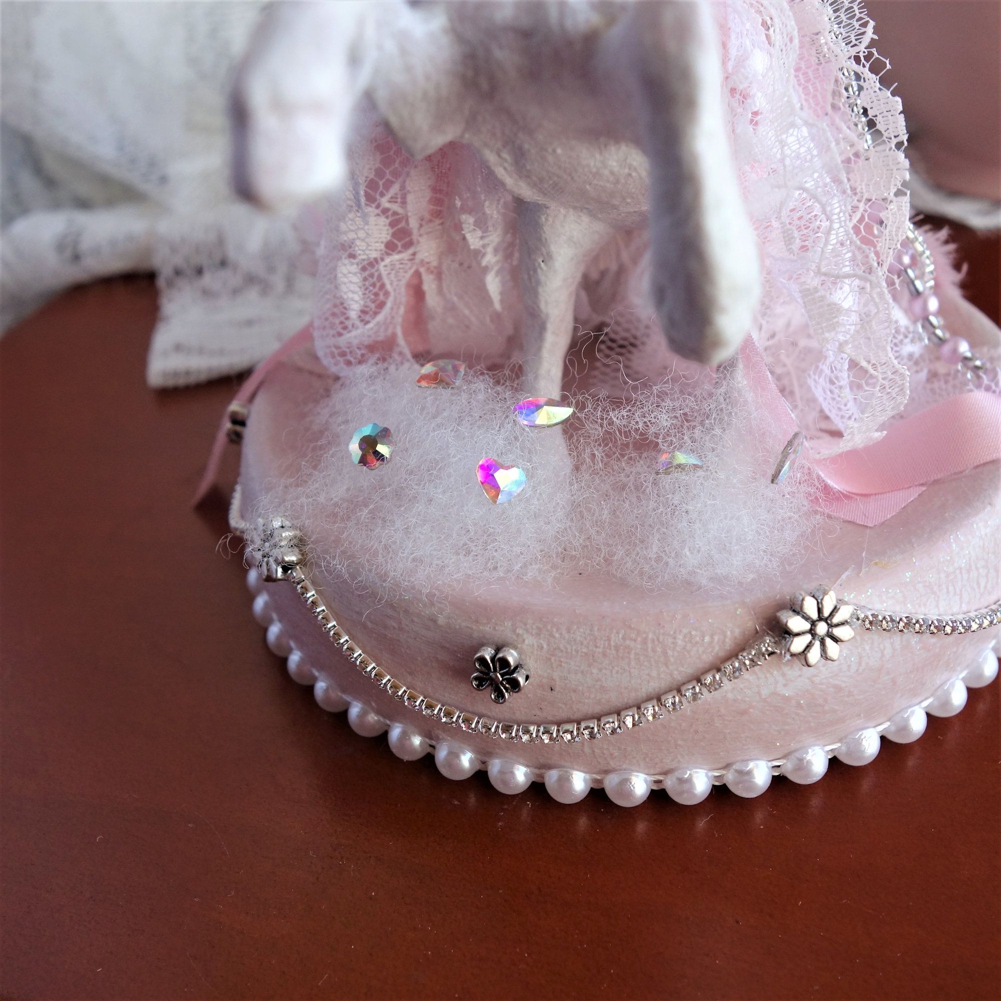 Winged Unicorn Figurine Shabby Chic Pegacorn Statue 4 