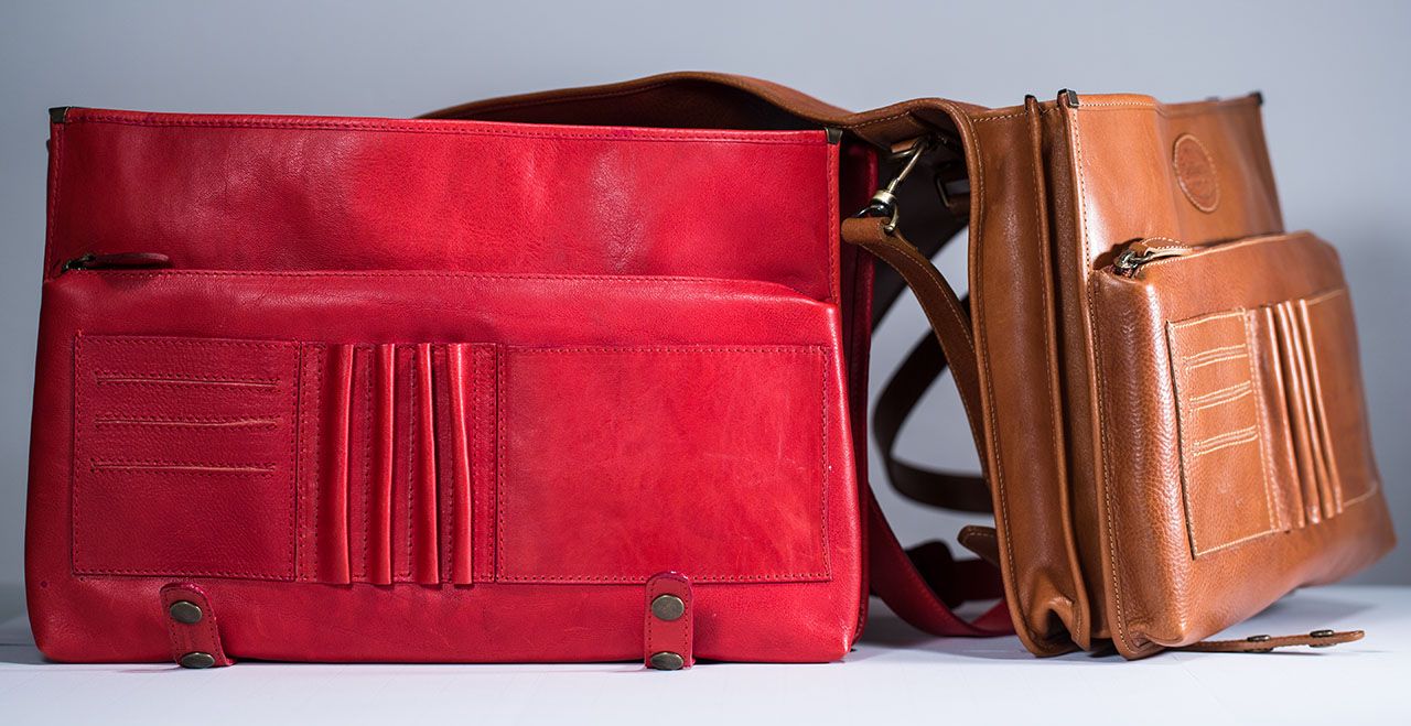 Elegant and Timeless Italian Leather Business Briefcase Made In Italy