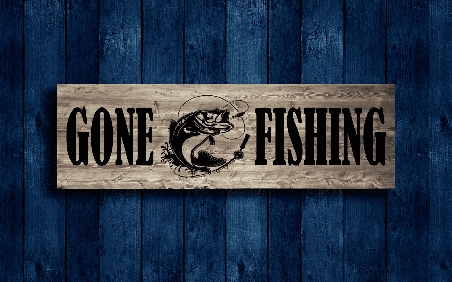 "Custom Wood Hunting & Fishing Signs – Rustic Outdoorsman Decor" | Starting at $87 4 