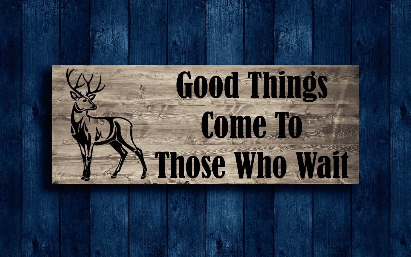 "Custom Wood Hunting & Fishing Signs – Rustic Outdoorsman Decor" | Starting at $87 5 