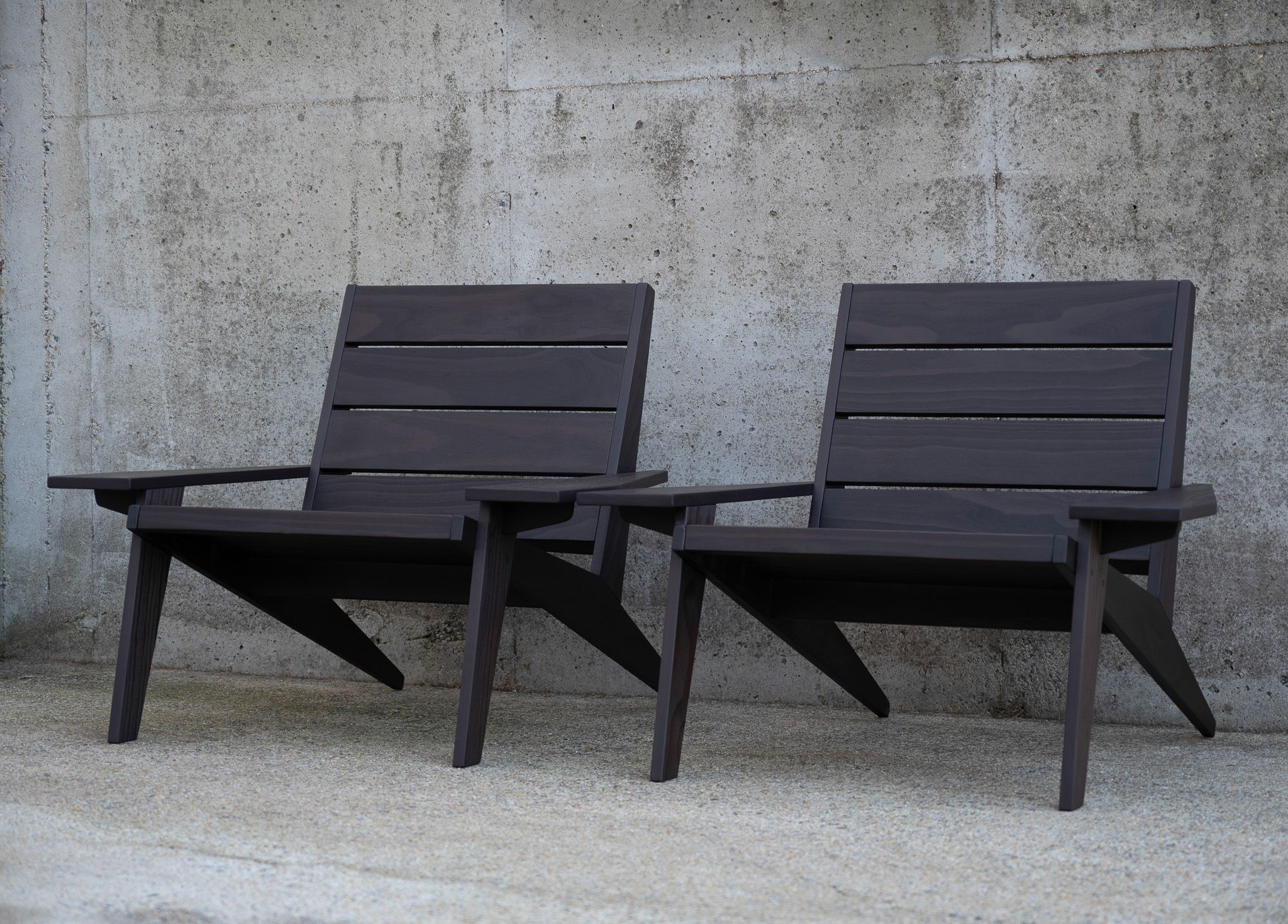 Modern Teak Adirondack Outdoor Lounge Chair - Modarondack 5 