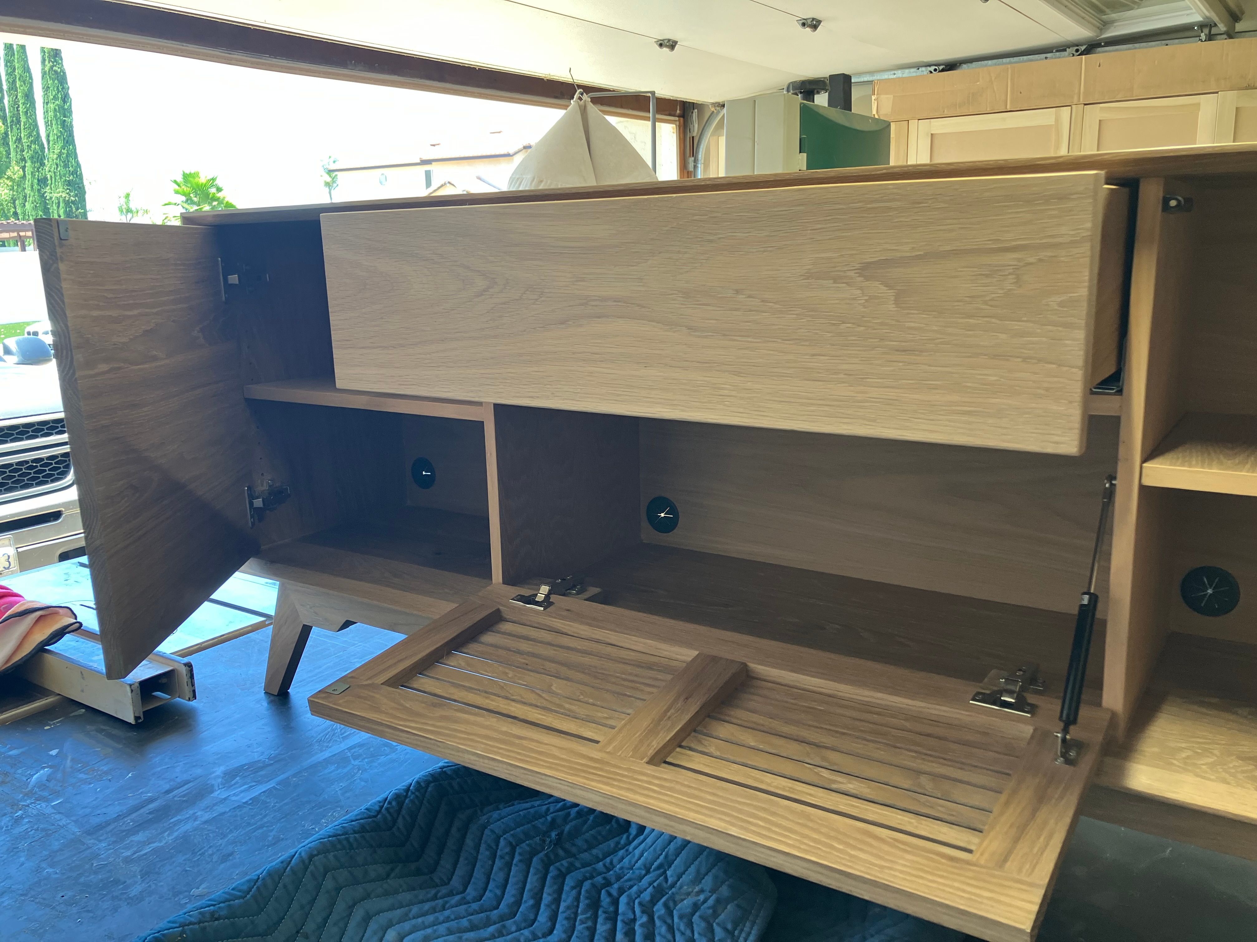 White oak credenza 3 