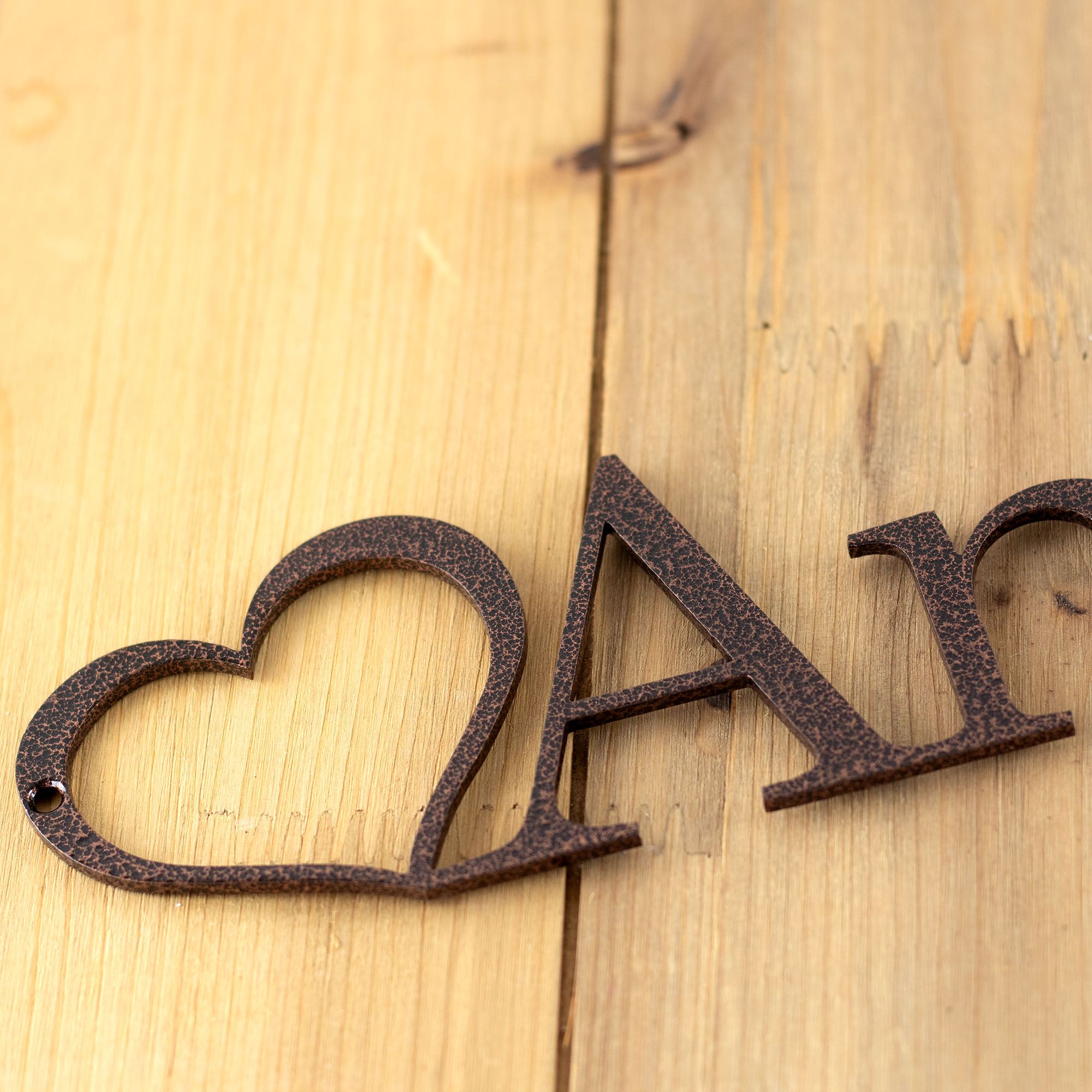 Custom Metal Boy or Girl Child Name Sign, Cute Heart, Personalized Newborn Infant Nursery or Kid's Playroom Door Plaque, Baby Shower Gift 2 