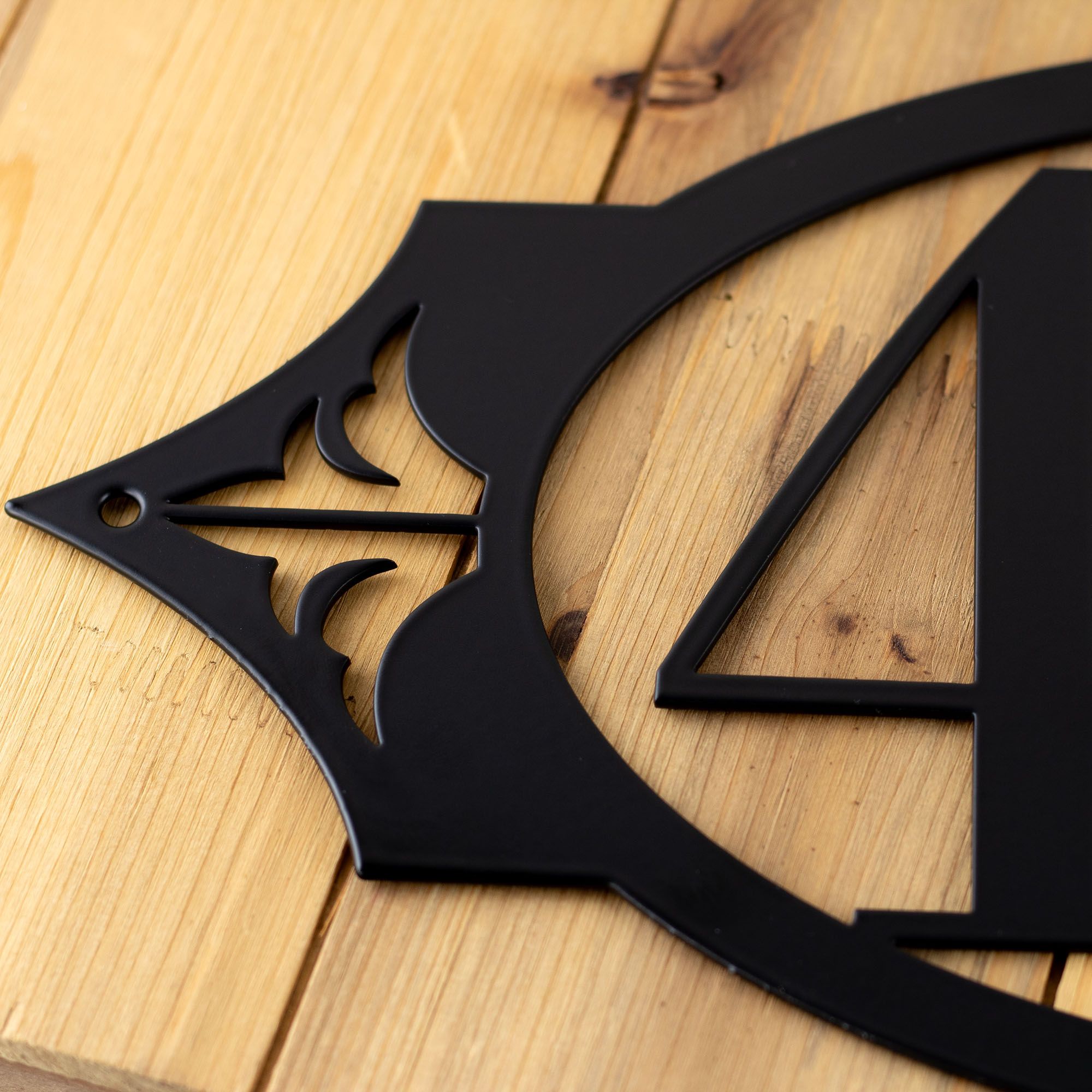 Oval Metal House Number Sign with Fleur De Lis, 3 Digit 2 