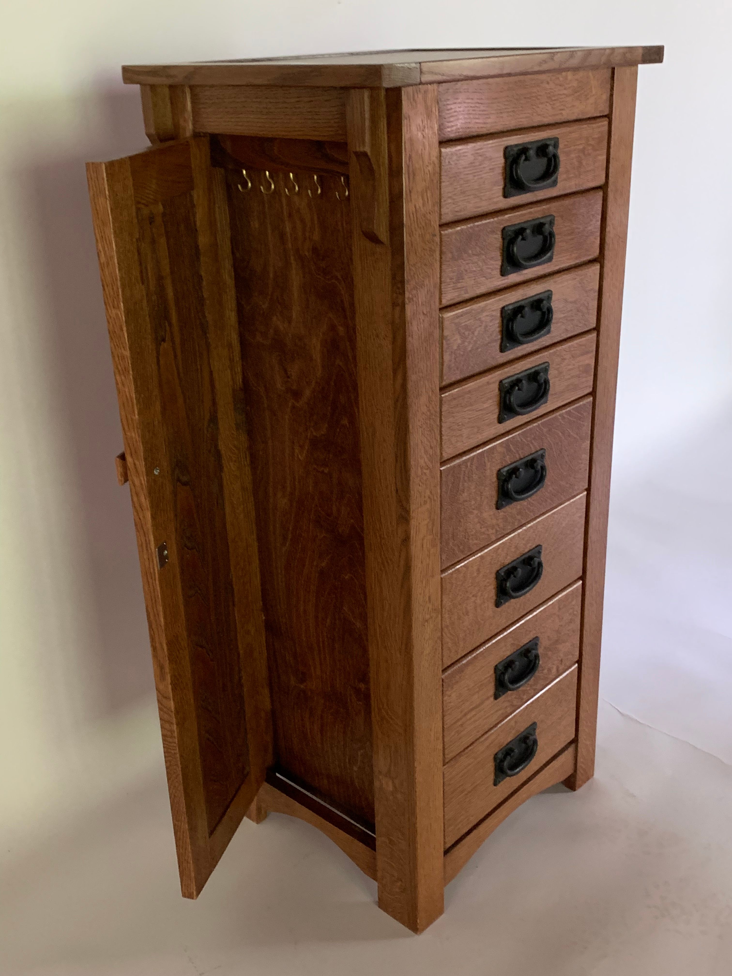 Arts and Crafts Jewelry Armoire 3 