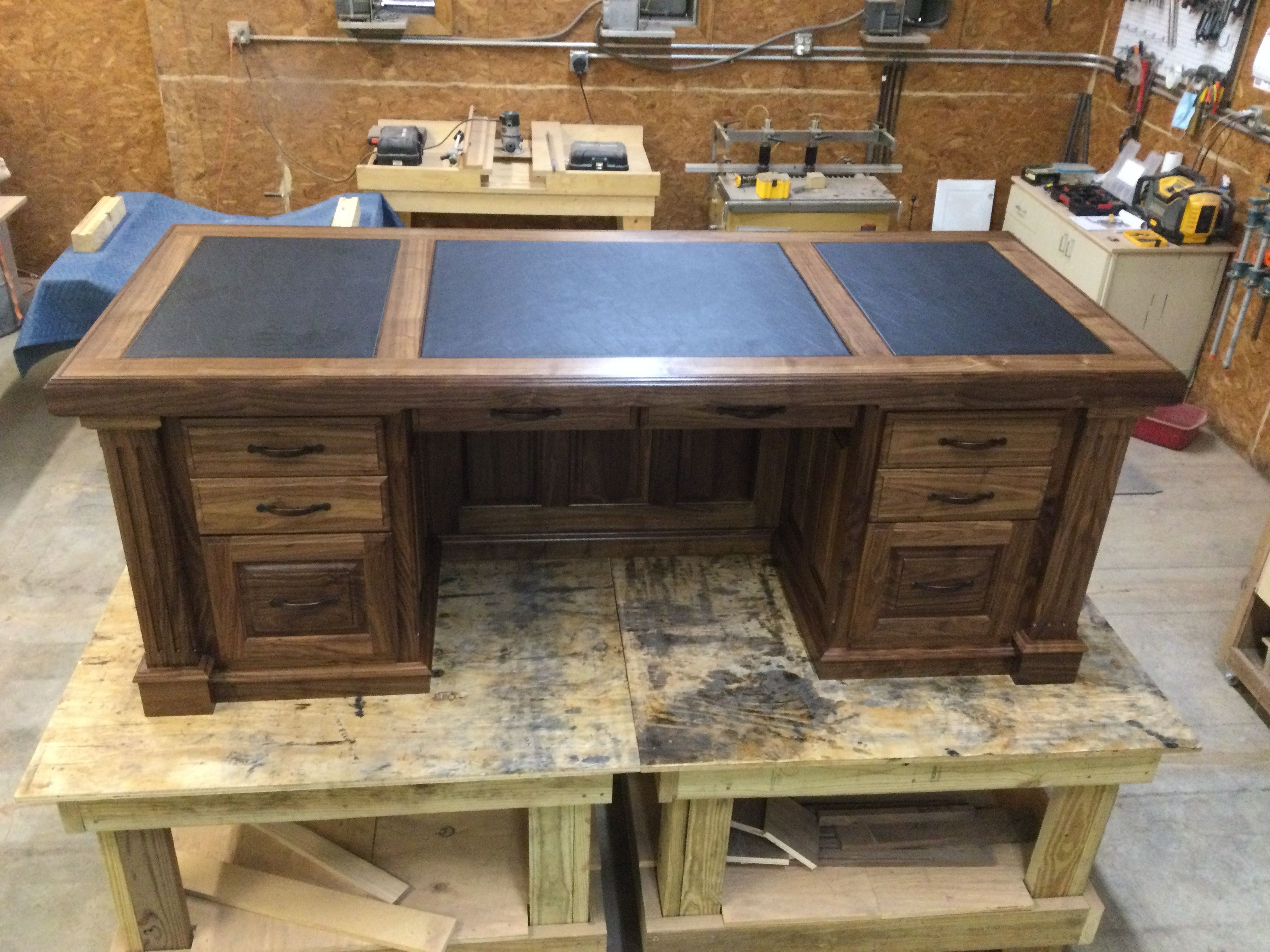 Custom Walnut Executive Desk 3 