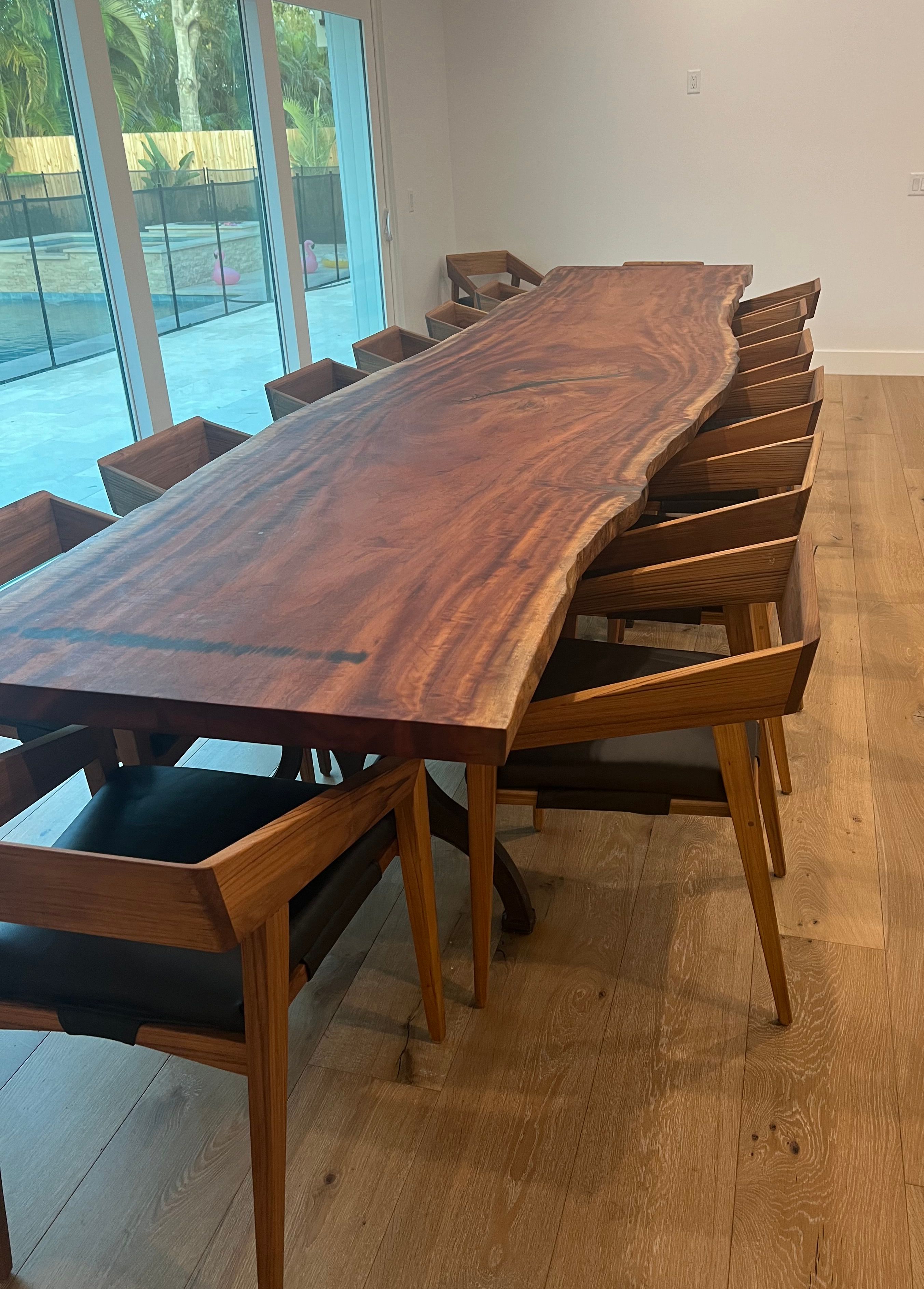 Modern Walnut Or Oak Armchairs 6 