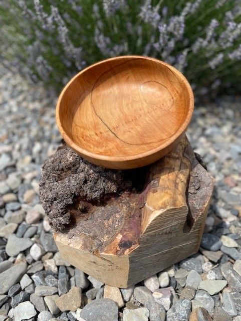 Wood Turned Juniper Burl Bowl 2 