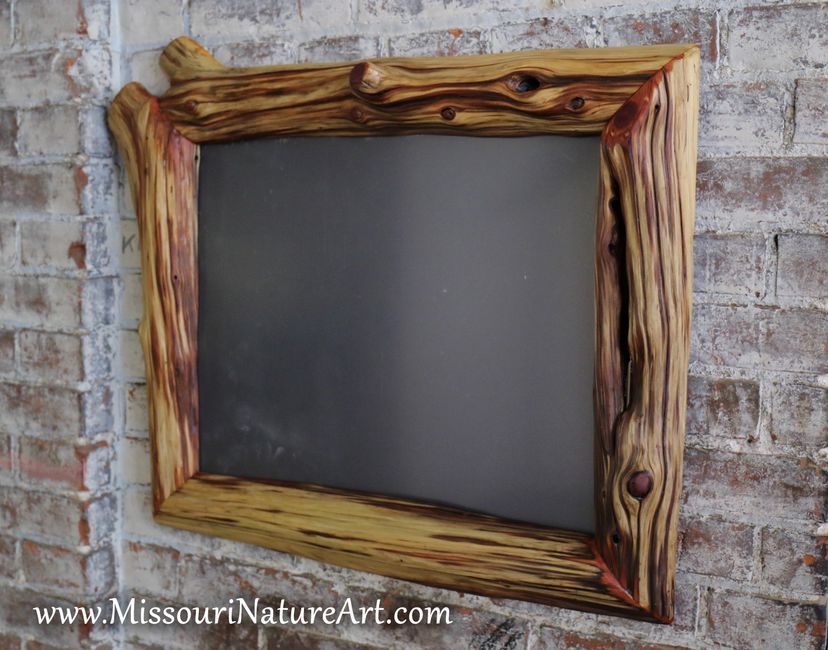 Natural Edge Frames Created From Red Cedar Driftwood