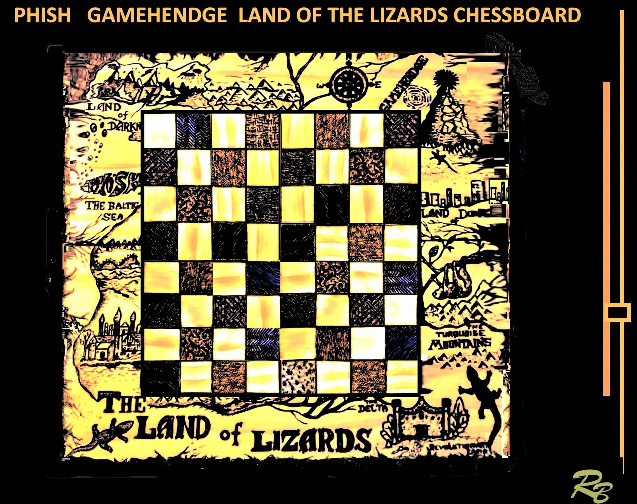 Chessboard, Gamehendge, Phish, Land Of Lizards, Custom Design,