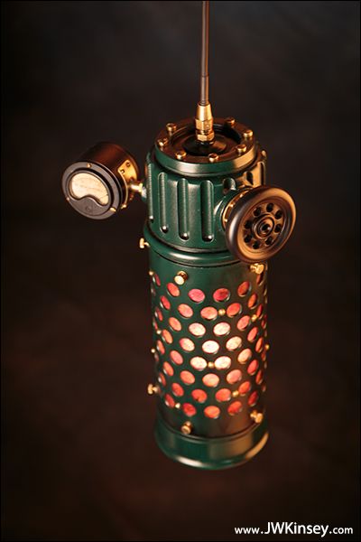 Ocularius Lantern: An Industrial Themed Hanging Pendant Lamp 3 