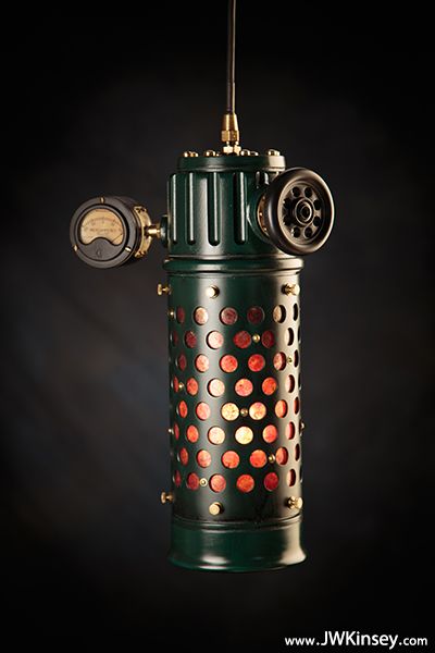 Ocularius Lantern: An Industrial Themed Hanging Pendant Lamp