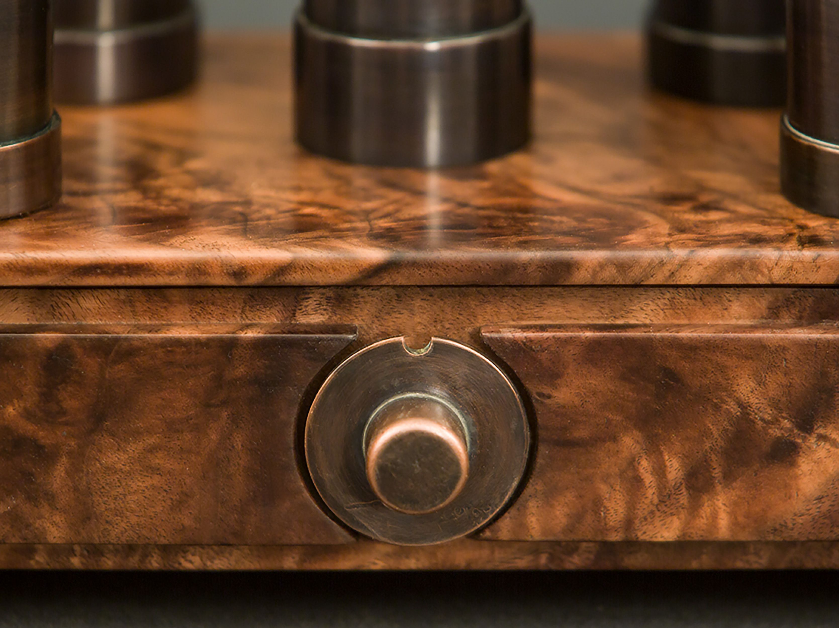 5 Light Walnut Desk Lamp 2 