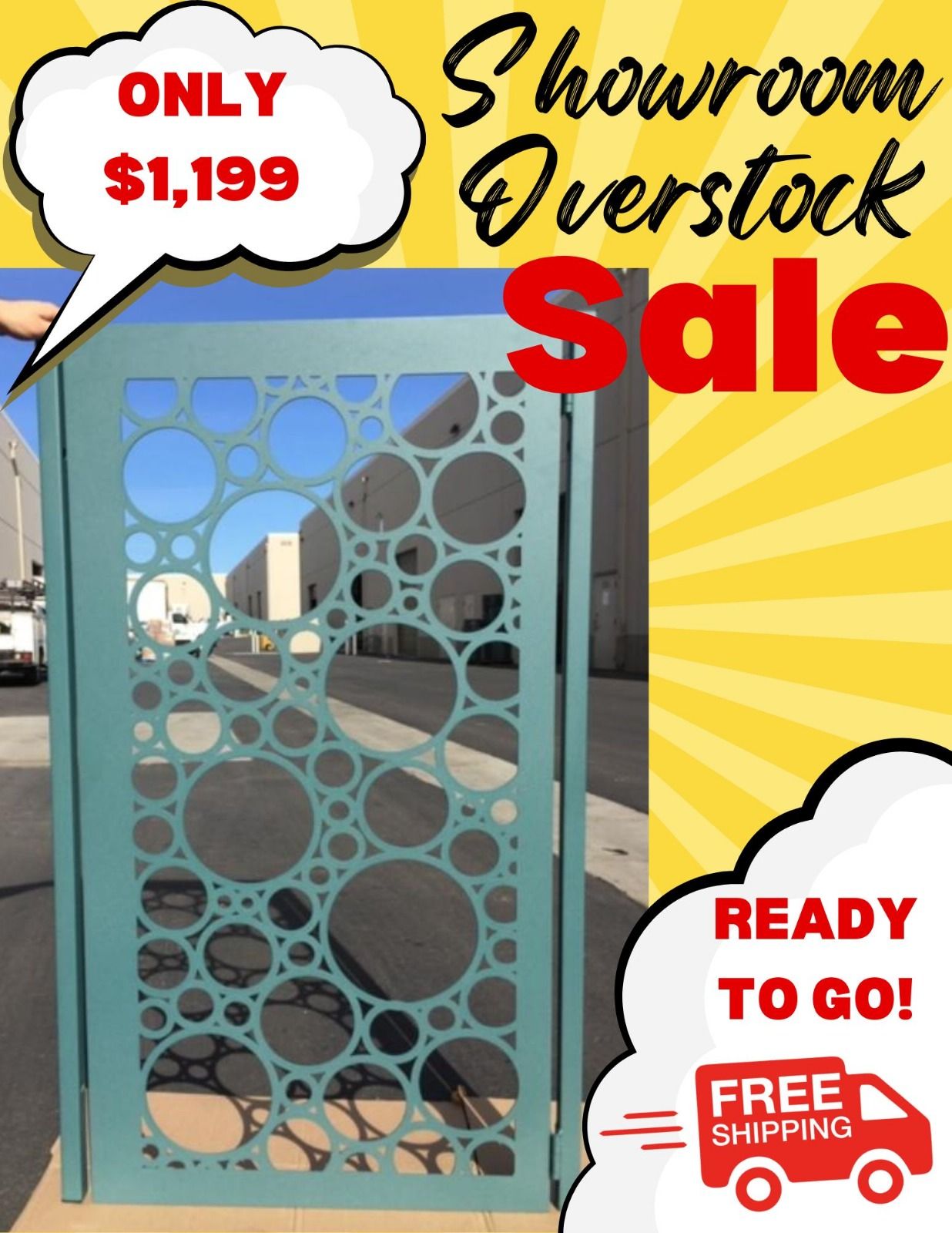 Privacy metal gate, Modern Metal Gate, Custom Art Pedestrian Walk Thru Entry Iron Steel Garden Designer. 36x60