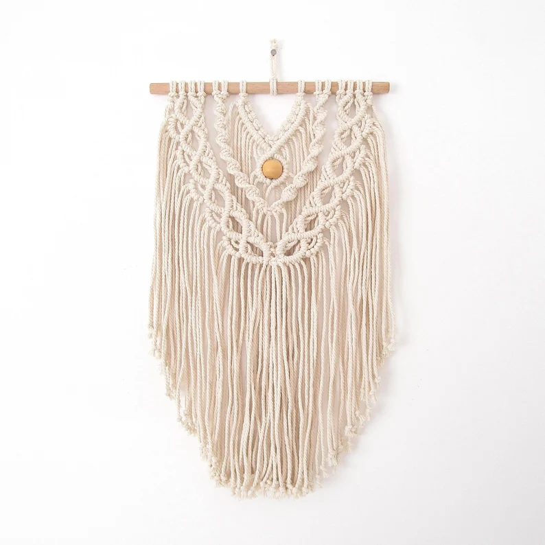 Small Bohemian Wall Hanging Tapestry Wall Hanging, Macrame Decor 2 