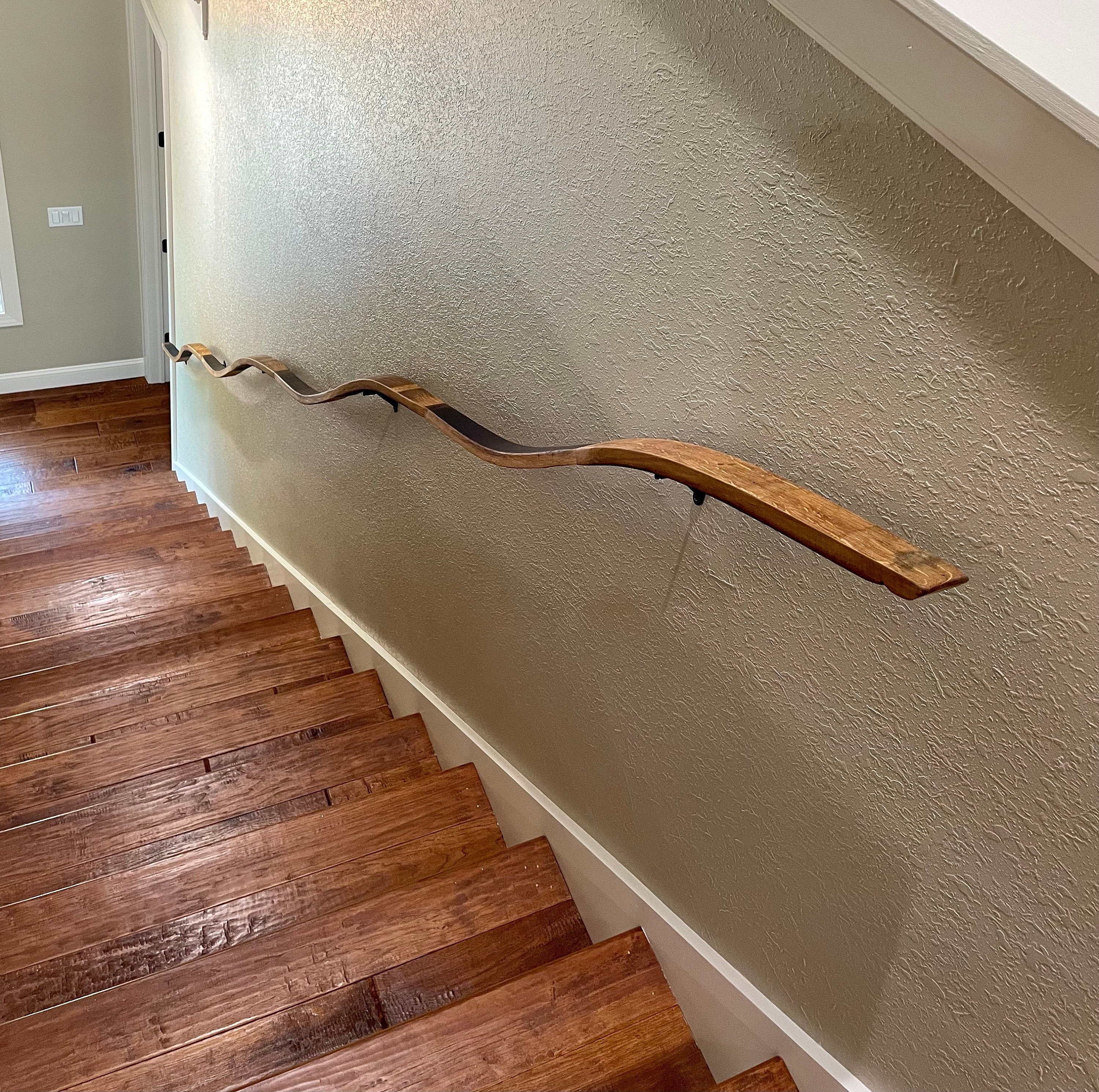 Wine Barrel Stair Handrails - Barana - Made From Retired California Wine Barrels 3 