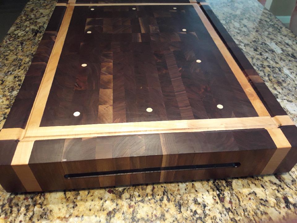 Walnut And Maple End Grain Cutting Board