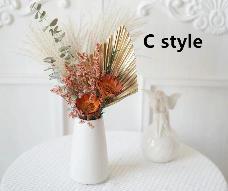 Pampas Grass Bouquet,Vase Filler,Dried Flowers,Natural Flower Decor 4 