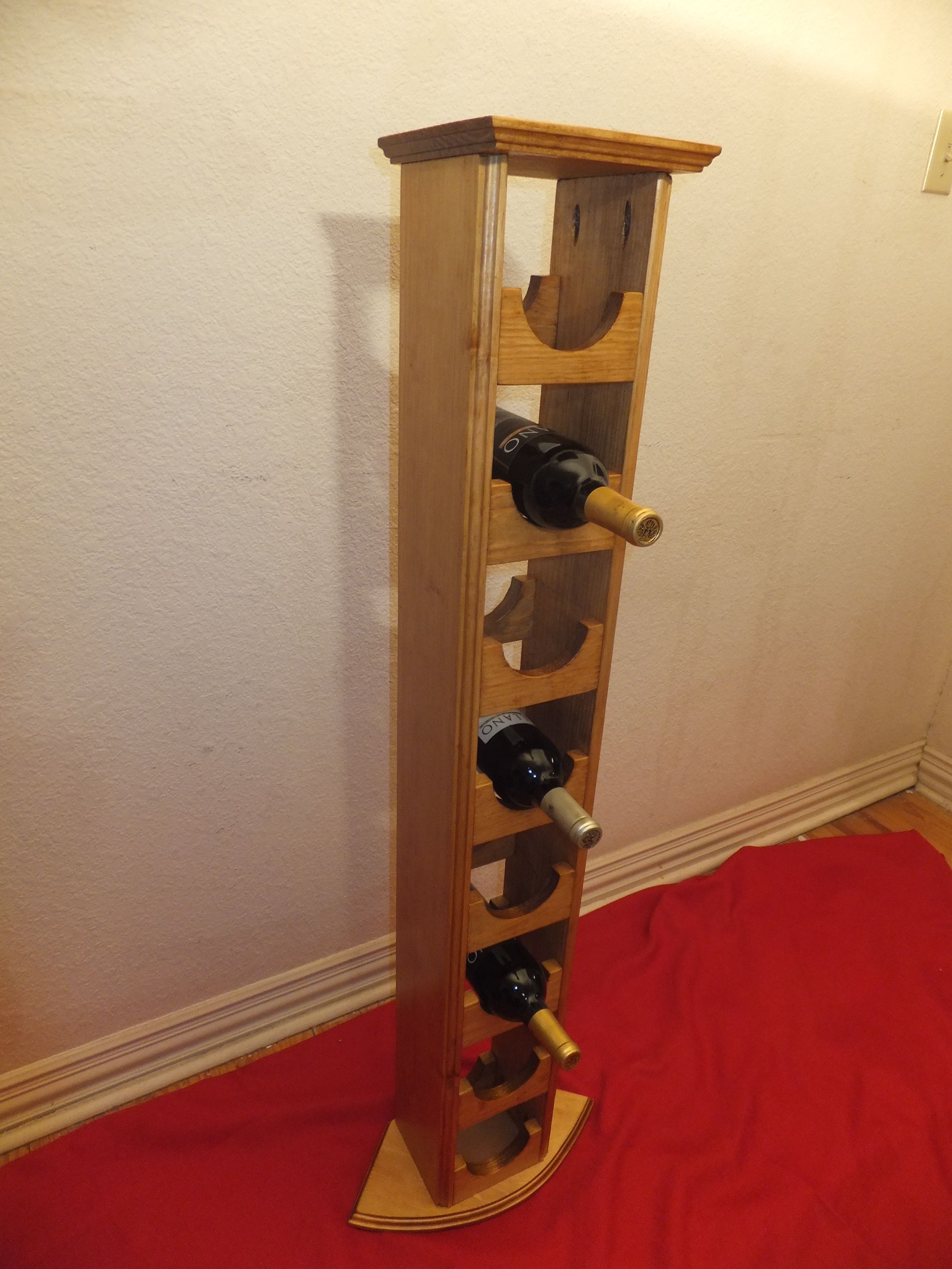 Tall Skinny Wine Rack 6 