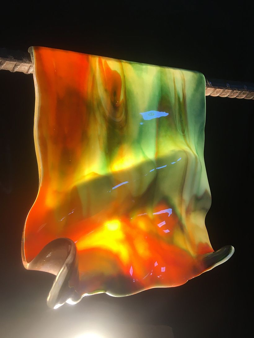 Slumped Glass Lampshade 3 