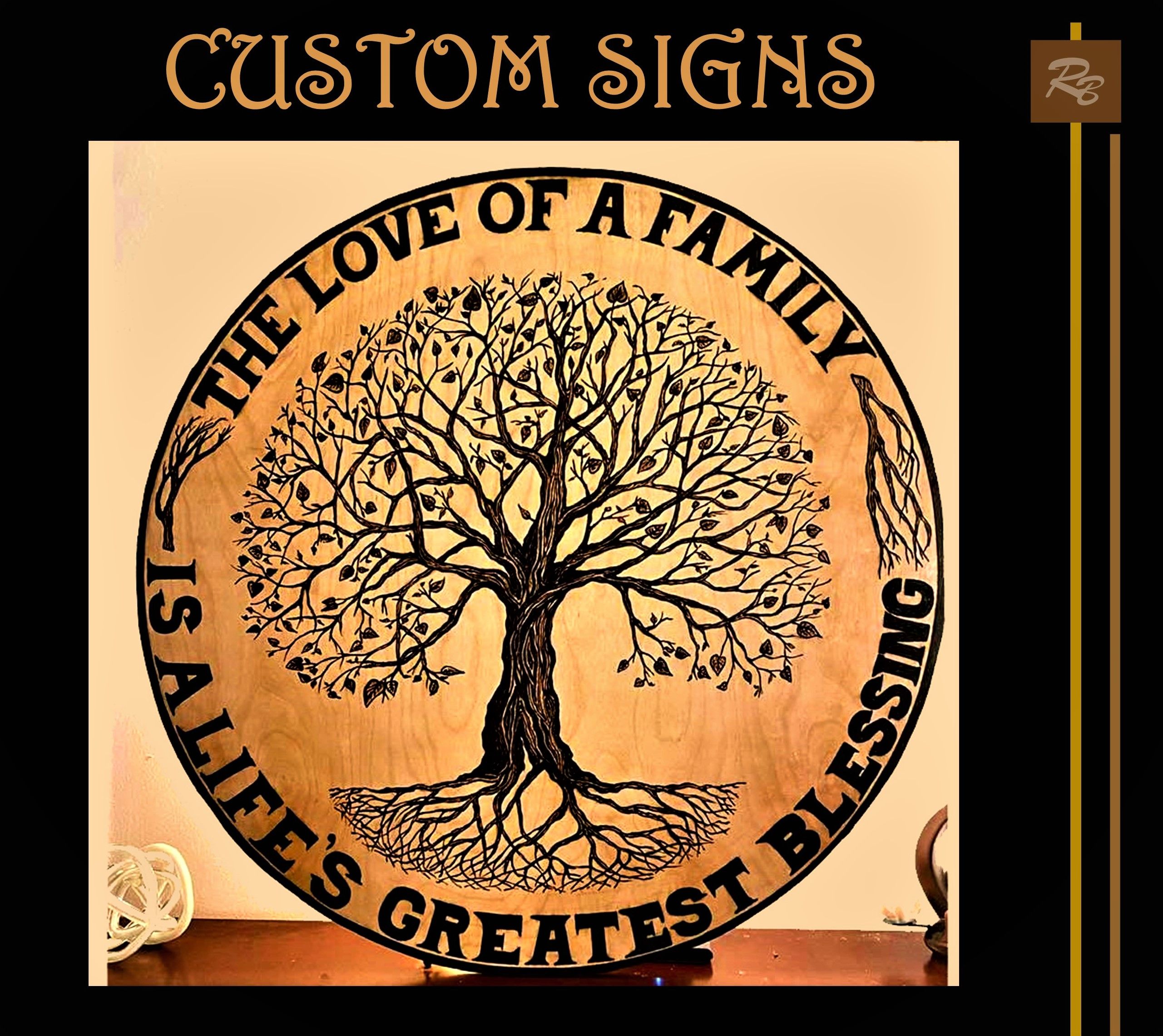 Family name sign, Five Year, Wood Anniversary Gift, Established Sign, Personalized,  Gifts,  6 