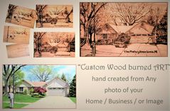 Your House, Wood burned, Anniversary gift ideas for Men, Wood Anniversary Gift. Five Year Anniversary Gift - Husband Gift - Wife Gift 5 small