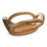 Sculptural Art Deco Inspired Maple Coffee Table 5 small