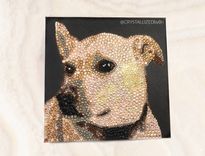 Custom Crystallized Pet Portrait Mini Dog Cat Animal Bling European Crystals 4 small