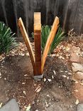 Wine Barrel Sphere And Stand Yard Sculpture-Medium 5 small
