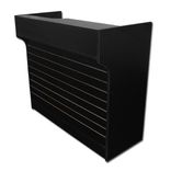 Jet Black Slat Wall Sales Counter Display 1 small