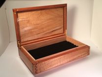 Custom Display Box  Beautiful Double Dovetail Joinery / Carbon Fiber And Epoxy Inlay 1 small