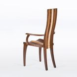 Wood Dining Chair In Solid Cherry - Gazelle High Back With Arms 3 small