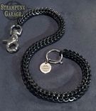 Wallet Chain - Black Or Silver Fullpersian Foxtail - Stainless Steel Square Wire 2 small