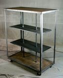 Industrial Retail Fixture - Display Shelving. Rustic Clothing Rack. Reclaimed Wood And Steel. 5 small