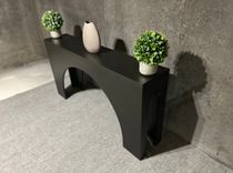 Modern White Rectangular Arched Console Table 5 small