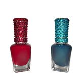 Any Color Crystallized Nail Polish Bottle Genuine European Crystals Bedazzled Makeup Manicure 1 small