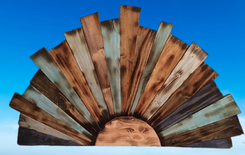 Rustic Wall Decor Sunburst Design 4 small