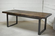 Alamo Wood Industrial Dining Table 3 small