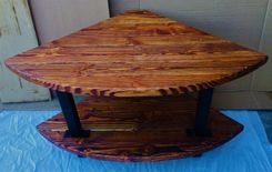 Modern Industrial Farmhouse End Table; Urban Rustic Tables 4 small