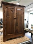 Pine Bookcase With Doors 12"Deep(Inside)24"W X 24"H 3 small