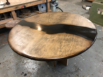 Epoxy Round Table, Ready To Go 3 small