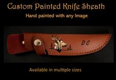 Leather Knife Sheath, Customized, Personalized, Custom Knife Sheath 3 small