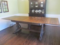 Dutch Pullout Extension Table On Trestle Base 2 small