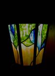 Stained Glass Lantern Shade - Llama Lamp 1 small