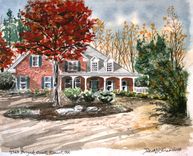 House Watercolor Painting 1 small