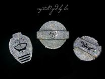 Coolant Cap Crystallized Car Engine Bling Genuine European Crystals Bedazzled 2 small